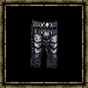 Pantalon renforcé en cuir noir