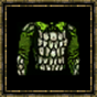 Armure renforcée en cuir vert