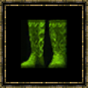 Bottes en cuir vert