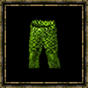 Pantalon en cuir vert