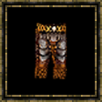 Pantalon renforcé en cuir brun